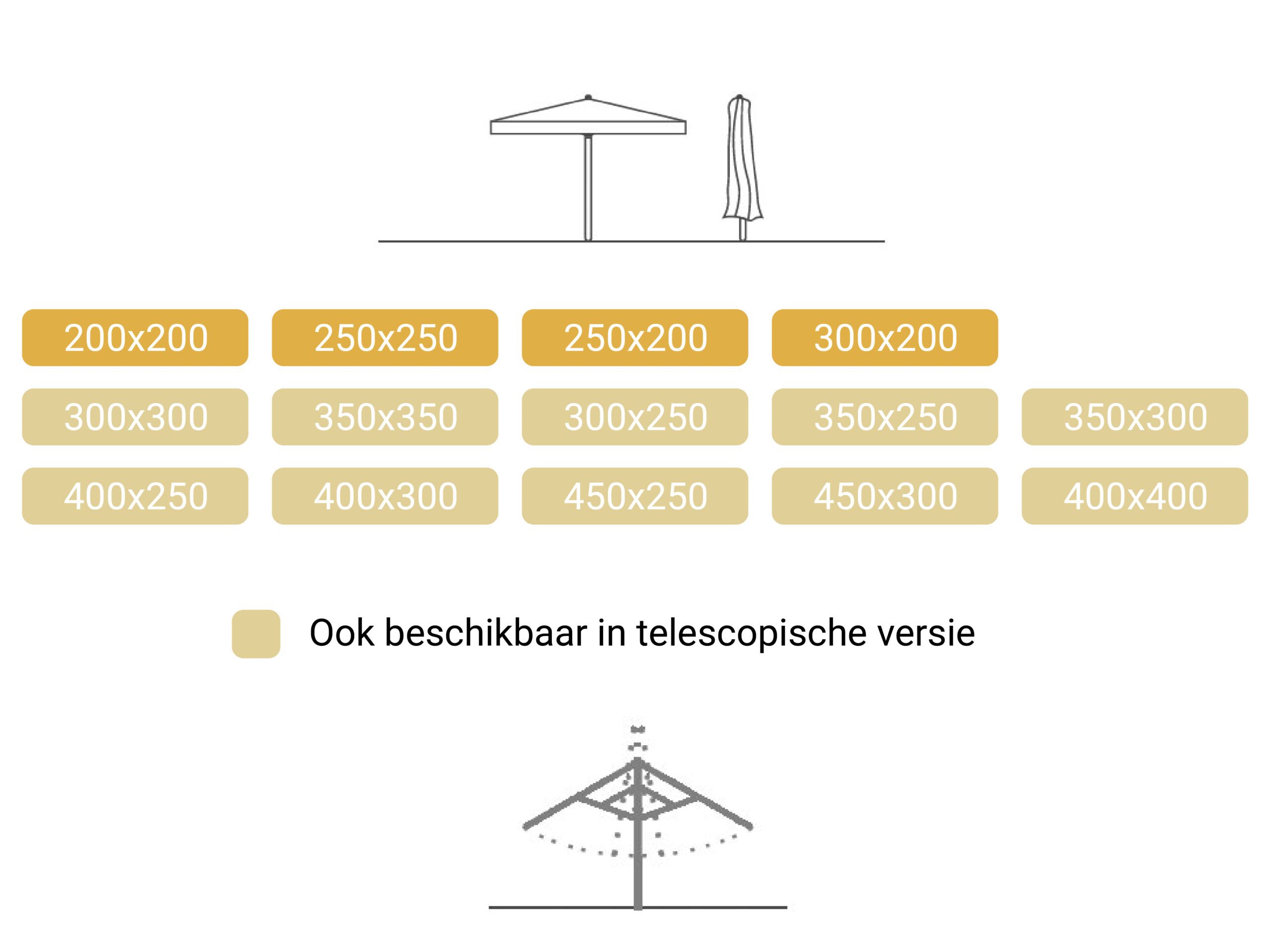 Maten parasols_Professional