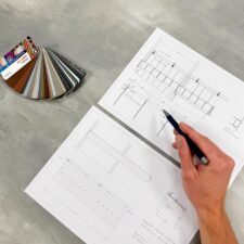 Tekening schaararmscherm
