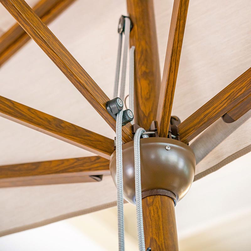 Zweefparasol met zijarm, model Decentrato, Gaggio, Professionele parasols
