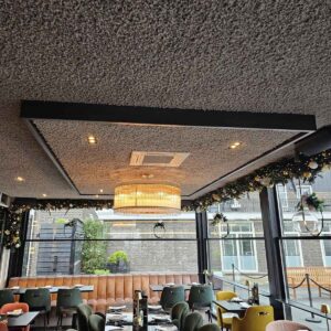 Geïsoleerd vast dak horeca serre voor jaarrond gebruik